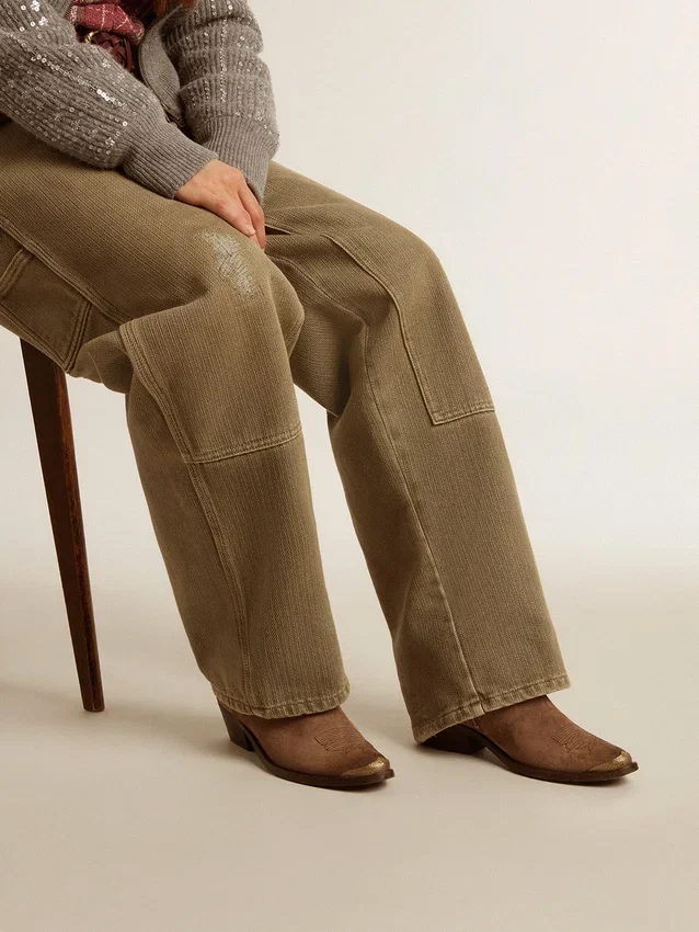 Botas Young de gamuza marrón oscuro