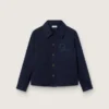 Camisa unisex Journey de lona de algodón azul con logotipo bordado