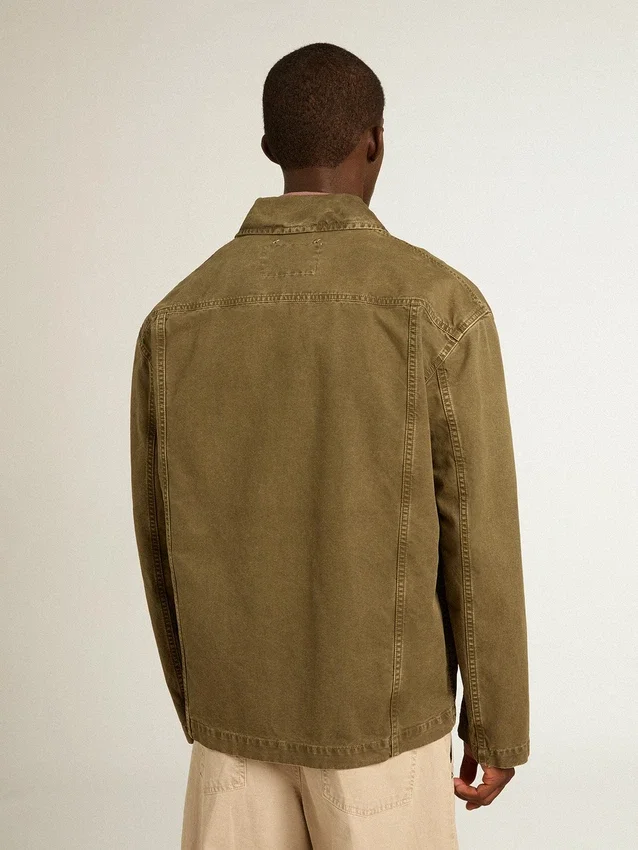 Camisas de algodón para hombre color oliva
