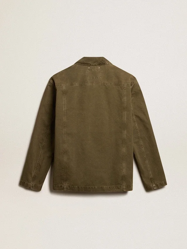 Camisas de algodón para hombre color oliva
