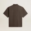 Camisas de algodón para hombre en gris antracita con bordado