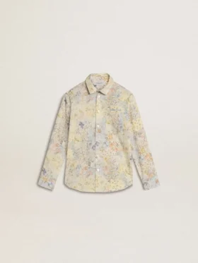 Camisas de algodón para niñas con estampado floral multicolor
