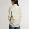 Camisas de algodón para niñas con estampado floral multicolor