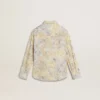Camisas de algodón para niñas con estampado floral multicolor