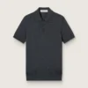Camisas de manga corta para hombre en lana merino gris