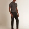Camisas de manga corta para hombre en lana merino gris