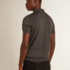 Camisas de manga corta para hombre en lana merino gris