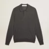 Camisas de manga larga para hombre en lana merino gris