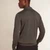 Camisas de manga larga para hombre en lana merino gris