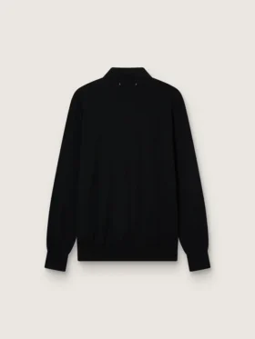 Camisas de manga larga para hombre en lana merino negra