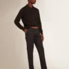 Camisas de manga larga para hombre en lana merino negra