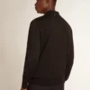 Camisas de manga larga para hombre en lana merino negra