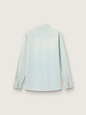 Camisas de mezclilla decoloradas para hombre con tachuelas martilladas