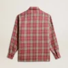 Camisas de mujer con bordado de cuadros en rosa, arena y gris