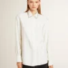 Camisas de mujer con diseño de rayas verticales y bordado de cristales