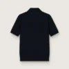 Camisas de polo para mujer de lana merino azul marino