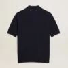 Camisas de polo para mujer de lana merino azul marino