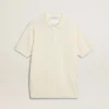 Camisas de punto jacquard blancas para hombre