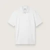 Camisas deportivas blancas con cremallera para hombre
