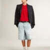 Camisas para hombre en piqué de algodón rojo