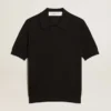 Camisas para mujer en lana merino negra