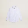 Camisas para niños con rayas azul claro