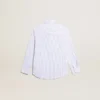Camisas para niños con rayas azul claro