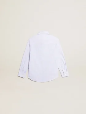 Camisas para niños con rayas azul claro