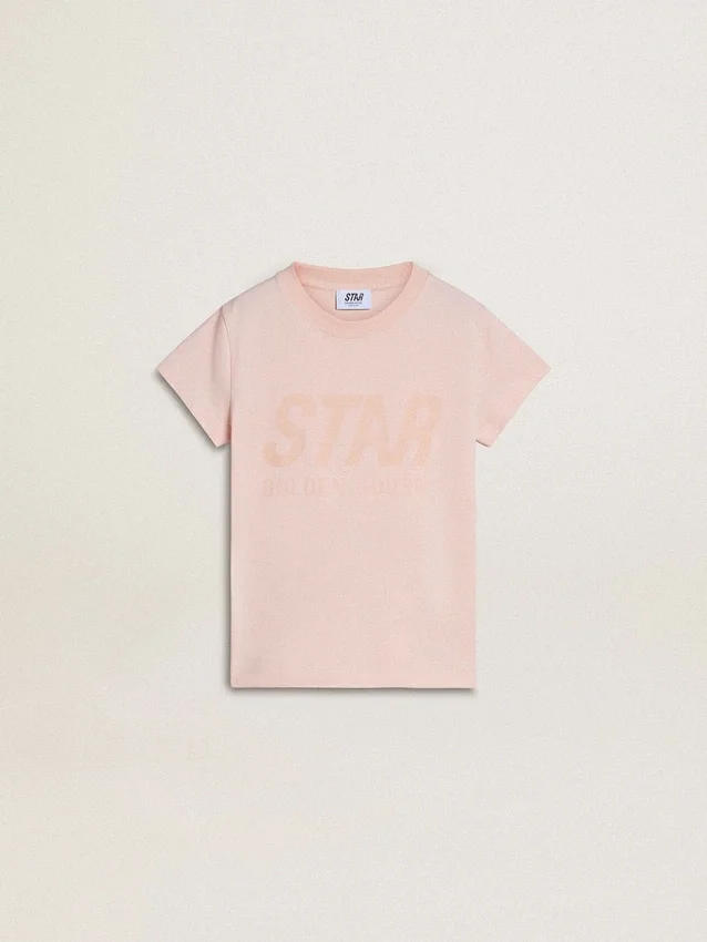 Camisas rosas para niñas con estampado rosa en el frente