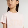 Camisas rosas para niñas con estampado rosa en el frente