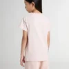 Camisas rosas para niñas con estampado rosa en el frente