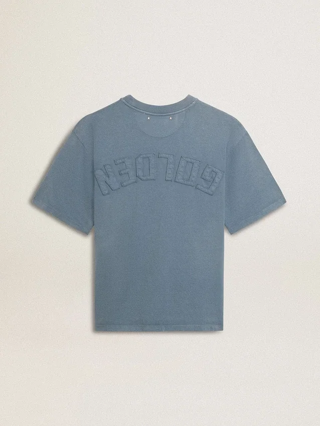Camiseta azul bebé con logotipo invertido en la espalda - Jersey Capsule