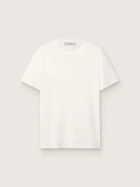 Camiseta blanca para hombre con acabado desgastado
