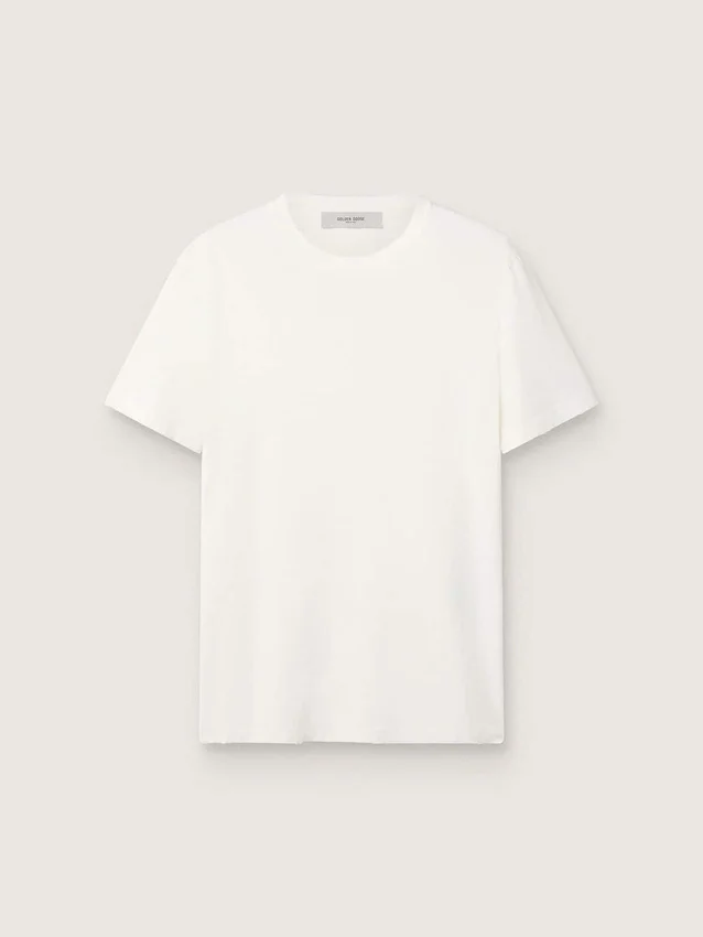 Camiseta blanca para hombre con acabado desgastado