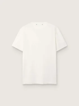 Camiseta blanca para hombre con acabado desgastado