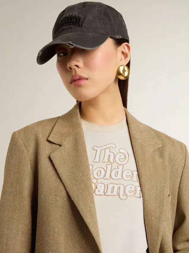 Camiseta blanca para mujer con estampado en el frente