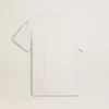 Camiseta de algodón de mujer en blanco desgastado con letras negras