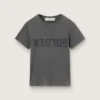 Camiseta de corte ajustado con efecto desgastado en gris antracita