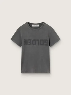 Camiseta de corte ajustado con efecto desgastado en gris antracita