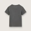 Camiseta de corte ajustado con efecto desgastado en gris antracita