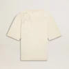 Camiseta de corte holgado en blanco desgastado CNY