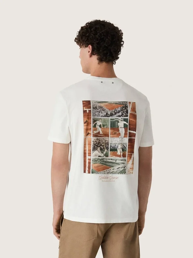 Camiseta de hombre con estampado en la espalda
