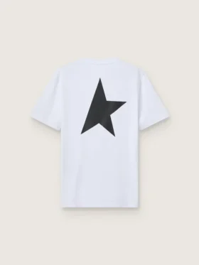 Camiseta de la colección Star Collection con logotipo y estrella negros en contraste