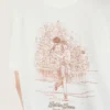 Camiseta de mujer con estampado en la espalda