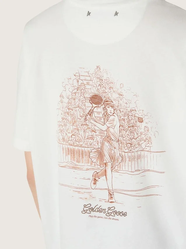 Camiseta de mujer con estampado en la espalda