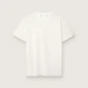 Camiseta de mujer de corte regular con efecto desgastado en blanco