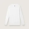 Camiseta deportiva blanca de manga larga para hombre