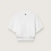 Camiseta deportiva corta blanca para mujer