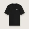 Camiseta deportiva negra para hombre con estampado en la espalda