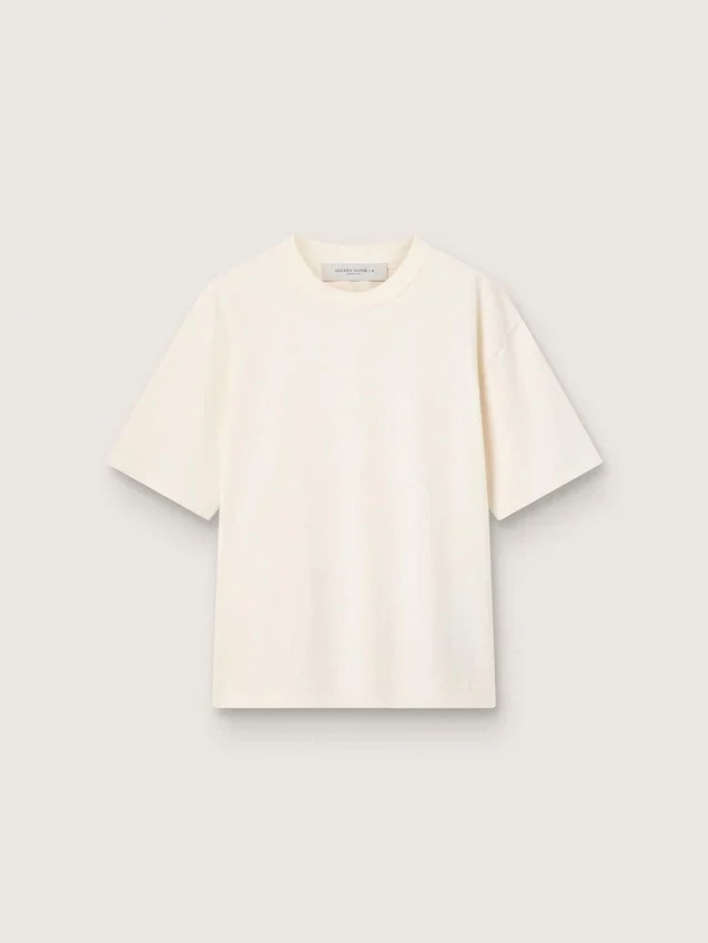 Camiseta en blanco envejecido con logotipo invertido en la espalda - Jersey Capsule
